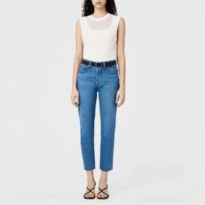 Rag & Bone Poppy Blue Denim Nina Ankle Cigarette Skinny Jeans Women's Size 28